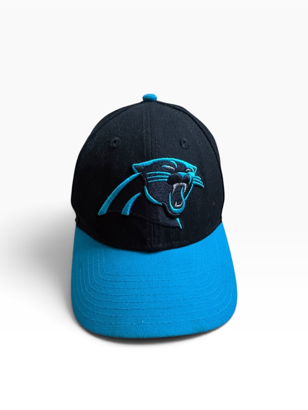 Men’s Carolina Panthers Black and Teal Baseball Cap